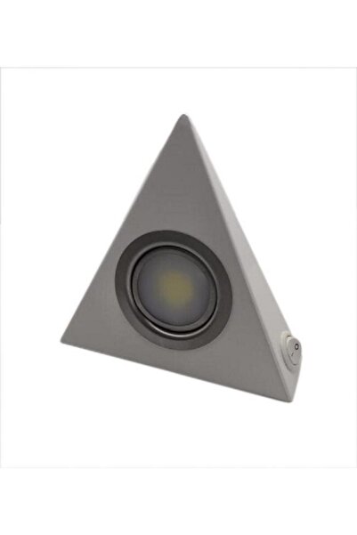 yigitled Dolap Altı Ledli Üçgen Spot Beyaz Kasa 3w Led 220 V Günışığı
