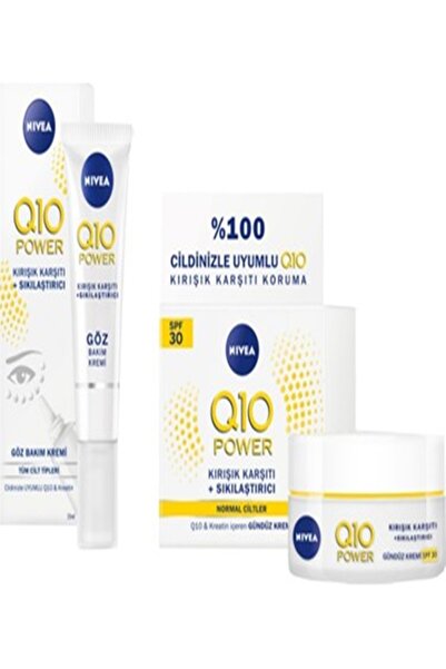 NIVEA Q10 Power Kırışık Karşıtı Gündüz Kremi + Göz Kremi