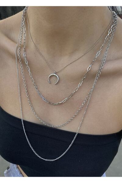 takıtarzım 4 Lü Kadın Kombin Kolye