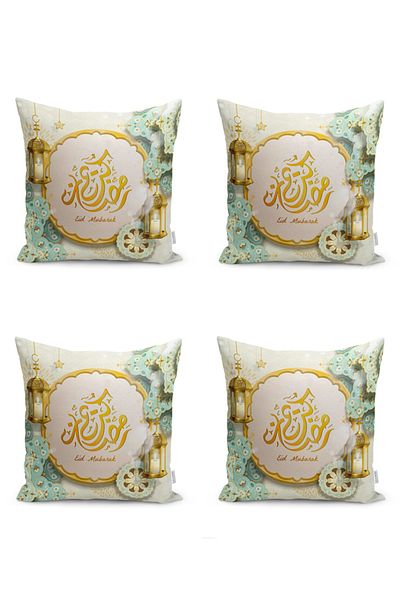 Realhomes Set pentru alergător și pernă cu design Mandala Mubarak Ramadan