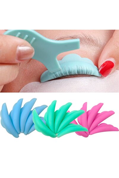 Beauty Silikon Kirpik Lifting Pedleri / Kokusuz Kirpik Perma Pedleri 10 Adet Pembe
