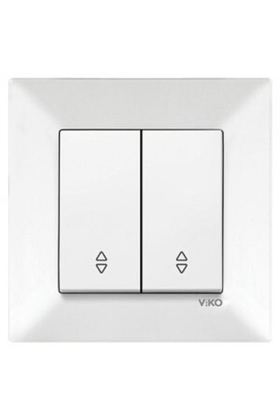 VİKO Viko Karre White Commutator Vavien Frame Included