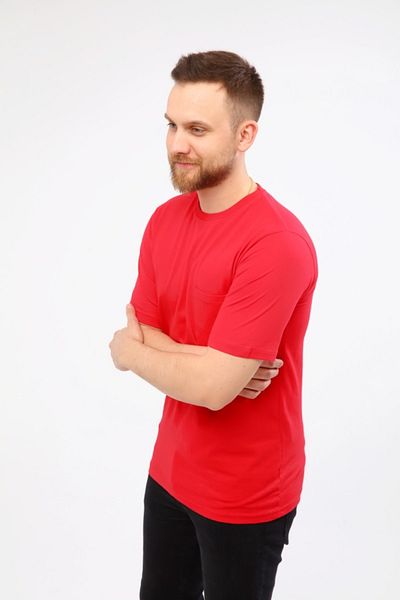 Çamdalı İş Elbiseleri O Neck Red Short Sleeve Single Jersey Business T-Shirt - Crew Neck T-Shirt