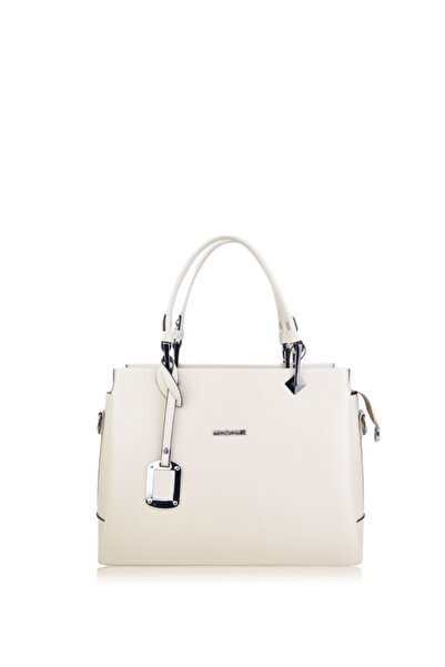 Madame Kadın Sade Klasik El Çantası Açık Vizon