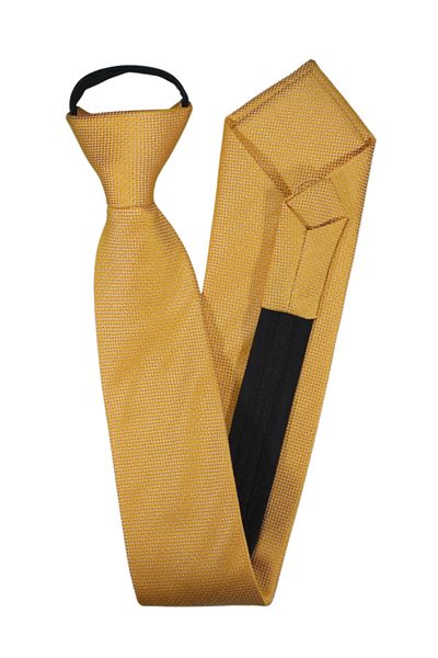 PROKRAVAT Gold Eyelet Patterned Zippered Tie