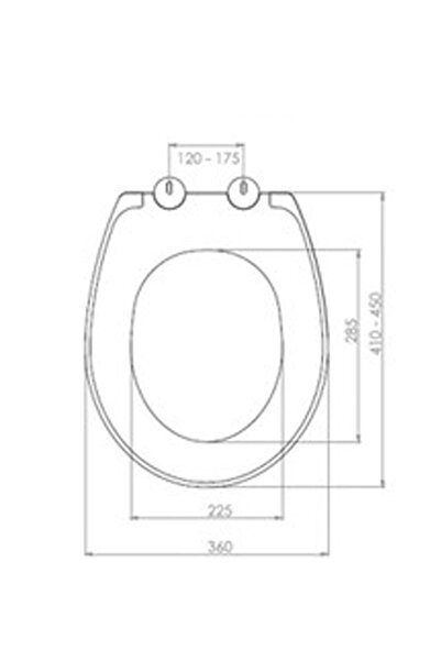 Seramiksan Natura Uyumlu Yavaş Kapanır Klozet Kapağı Kırılmaz Plastik