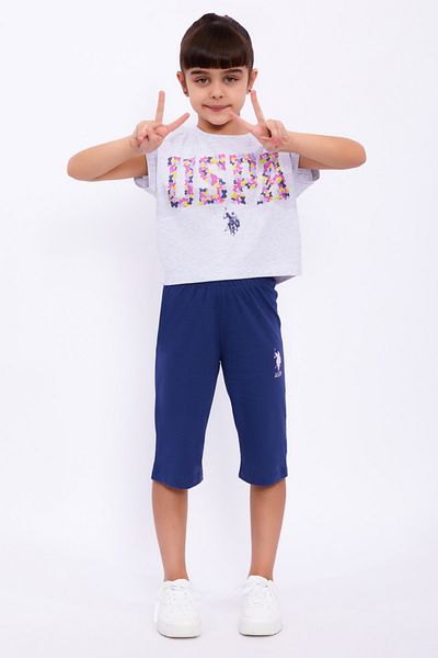 U.S. Polo Assn. Girl's capri set 1063