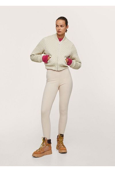MANGO Woman Textured Short Jacket