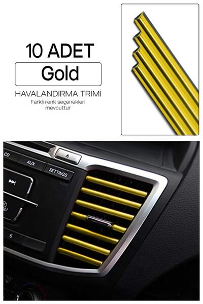 ŞüsCarOto In-Car Air Conditioner Ventilation Grille Decorative Strip Trim Set...