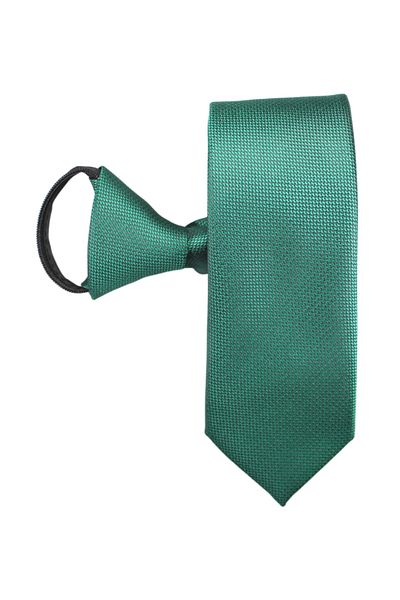 PROKRAVAT Dark Green Eyelet Patterned Zippered Tie