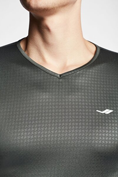 Lescon Ανδρικό κοντομάνικο μπλουζάκι χακί 22s-1222-22b