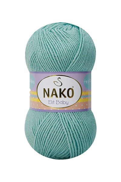 NAKO Elit Baby (Anti-Pilling) Hand Knitting Yarn Yarn Wool Color Code:10482 Azur