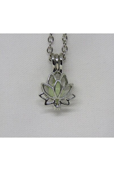 Işıl Işıl Karanlıkta Parlayan Çiçek Kolye Lotus Kolye Lotus Çiçeği Kolyesi