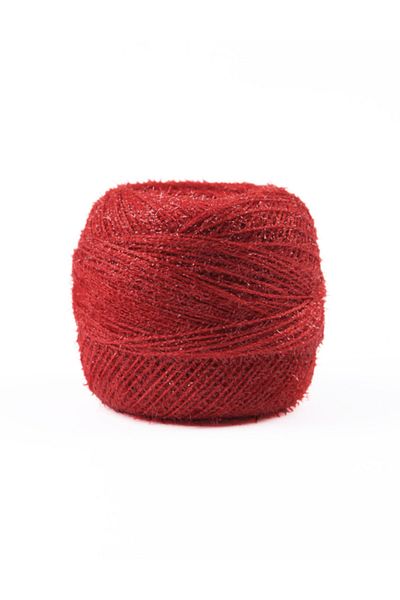 Hobisitesi Pırıl Glitter Hand Embroidery Threads - Ponch/punch Threads - 25 gr - 275 Red