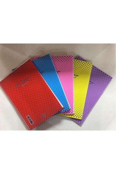 Elif Kırtasiye 72 Sheets Spiral Checked Notebook U-deep A4 Plastic Cover Map Metot