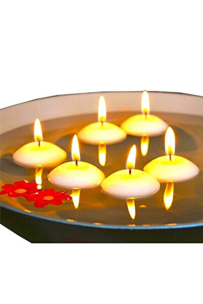 ELITETIME Mum Tealight Yüzen Mum Beyaz 3.5 Cm ( 20 Adet )