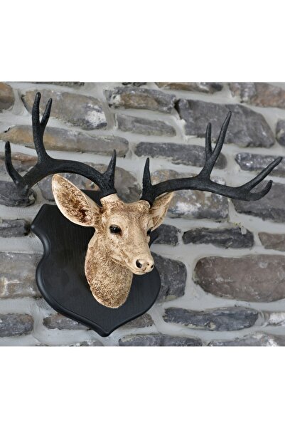 Gift Garden Dekoratif Duvar Askılı Geyik Kafası Gerçek Kalite Biblo