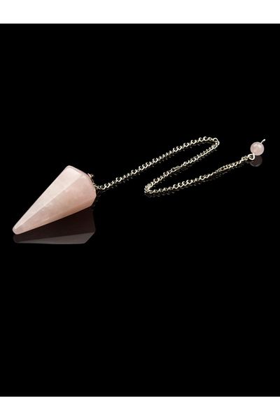 Saff Doğal Taş Certified Pink Quartz Natural Stone Pandula (PENDANT)204012