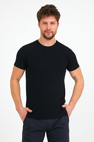 Slazenger Bailey Herren T-Shirt Schwarz