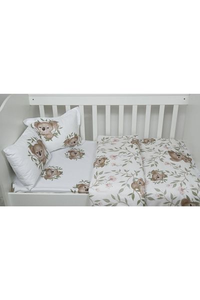 Puro Cotone Full Organic Baby Bedding Set with Koala Pattern