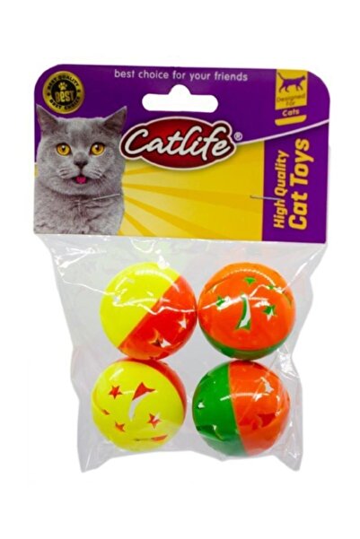 Catlife لعبة كرة القطط مع الجرس 4 عبوات 3646