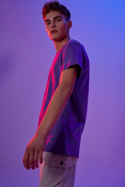DeFacto Μπλουζάκι Slim Fit Crew Neck Basic