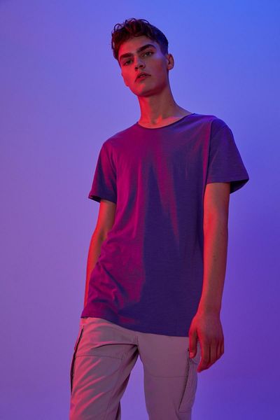 DeFacto Μπλουζάκι Slim Fit Crew Neck Basic