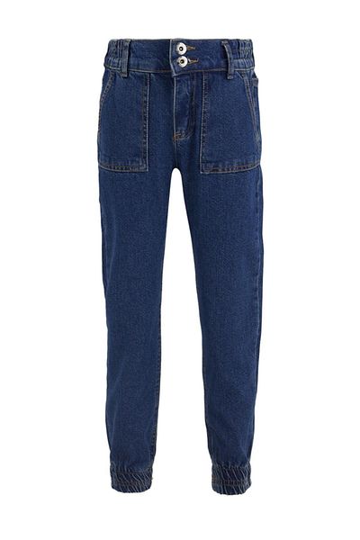 DeFacto Girl's Blue Jogger Jean Pants