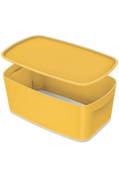 Leitz Cutie de depozitare mică Mybox Cozy cu capac - galben 52634019