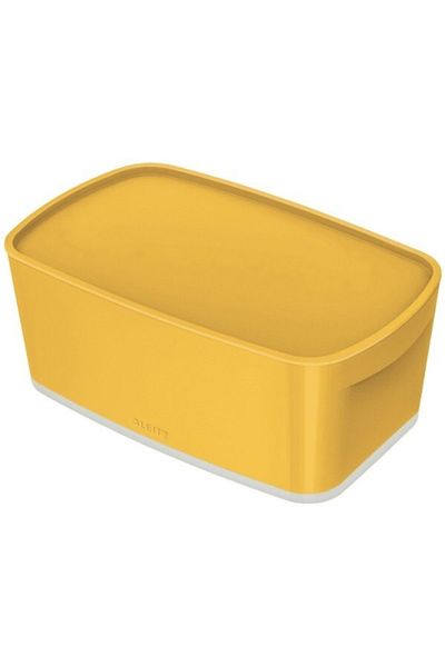 Leitz Cutie de depozitare mică Mybox Cozy cu capac - galben 52634019