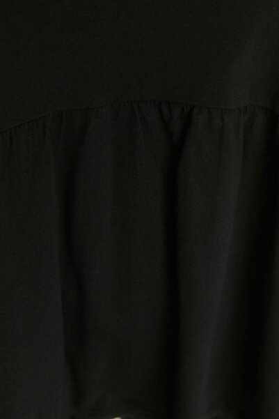 Trendyol Curve Black V-neck Knitted Pajama Set TBBSS22PT0566