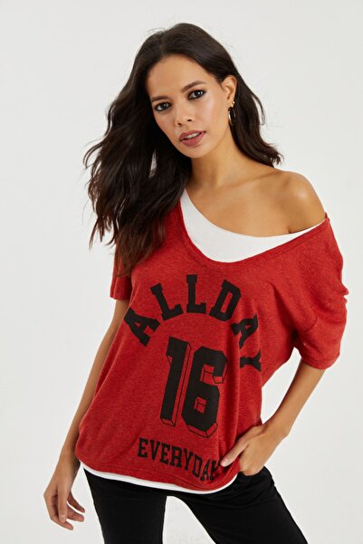 Cool u0026 Sexy Red Women T-Shirts Styles, Prices - Trendyol