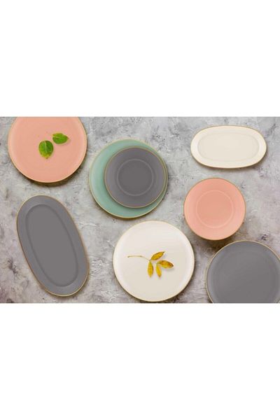The Mia Basic Oval Serving Cream - 29cm Set of 2