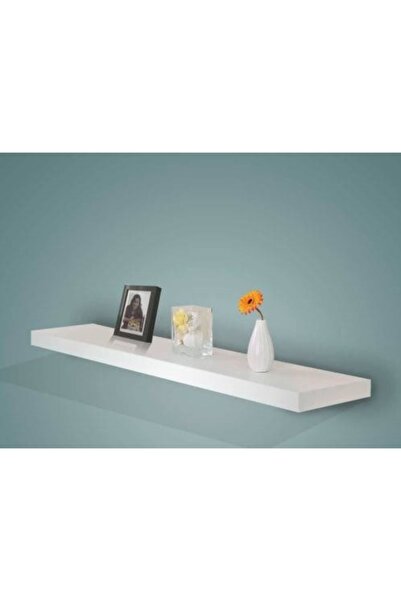 RAFKESTİR 140 X 15 Gizli Bağlantılı Duvar Rafı ( Parlak Beyaz )