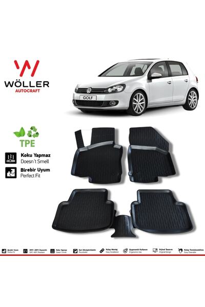 wöller Volkswagen Golf 6 Paspas 2009 2012 Arası 3d Havuzlu Paspas