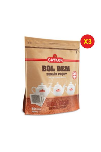 Çaykur Boldem Teapot Tea Bag - 60x25g, 1500gx3 Pieces