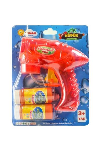 LRS STORE Baloncuk Tabancası Işıklı Köpük Tabancası 2 Adet Köpük Şarşörü Ile Yüksek Kalite Balon Tabancası