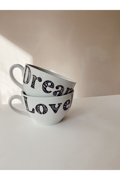 Love is Home 2-Piece Dream-lovely Porcelain Cup Set-300 Cc