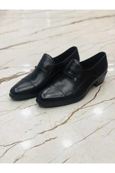 E Kandiş %100 Deri Çarşamba Yumurta Topuk Özel Üretim Bağcıksız Klasik Erkek Ayakkabı