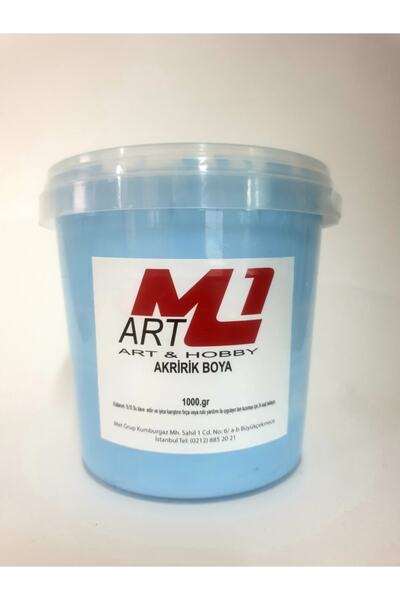 m1 art Akrilik Boya 1 kg Ahşap Tuval Seramik Duvar Taş