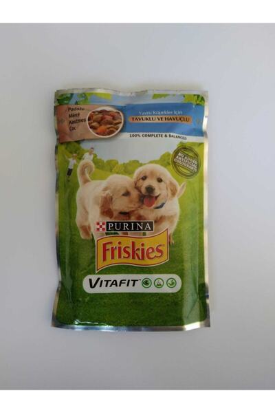 Friskies Friskies Tavuk Ve Havuç Yavru Köpek Maması 100gr 12 Adet