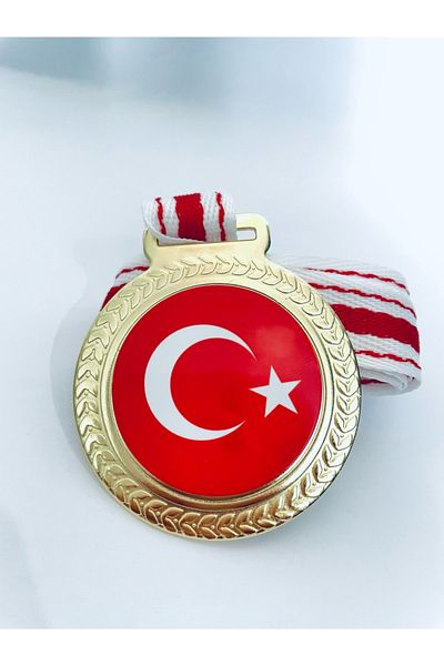 Lider Baskı 5 Τορκικά Μετάλλια Σημαίας - Ψηφιακή Εκτύπωση 1η Μετάλλιο ποιότητας