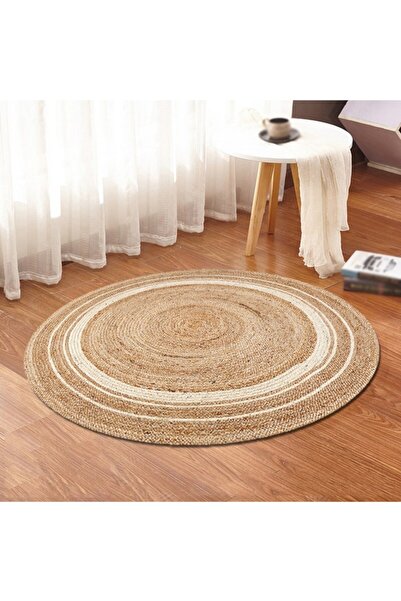 Bonny Home Jüt Hasır Yuvarlak Kapı Önü Papası Ks-1071