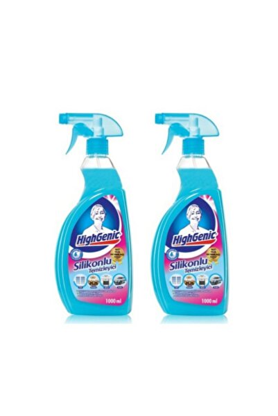Highgenic Silikonlu Yüzey Temizleyici Sprey 1000 ml 2li Set