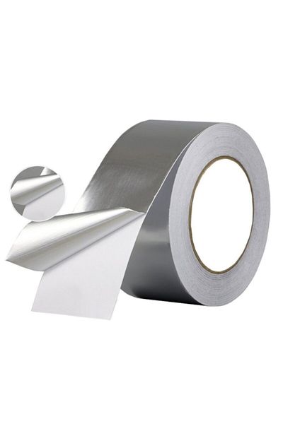 Karaaliler Adhesive Fireproof Aluminum Foil Tape 48mm X 20 Meters (Aspirator Flex Pipe-Stove Pipe)