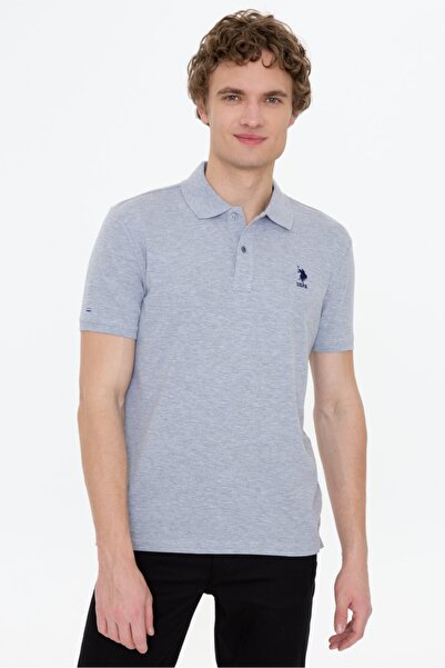 U.S. Polo Assn. Ανδρικό μπλουζάκι σε γκρι χρώμα