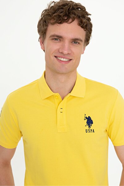 U.S. Polo Assn. Sárga férfi póló