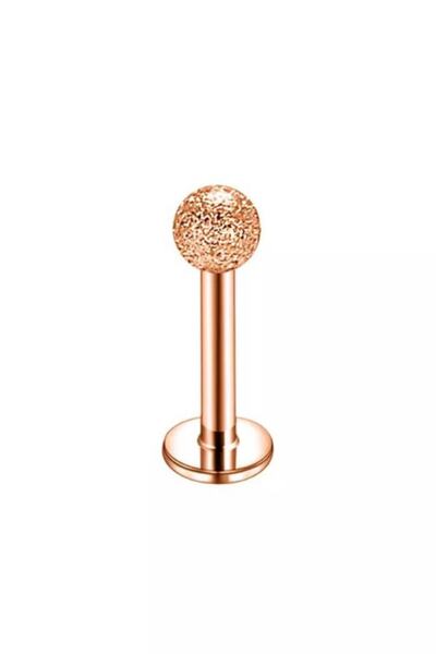 Jaida Moda Kadın Rose Renk Cancanlı Çelik Tragus, Helix Piercing