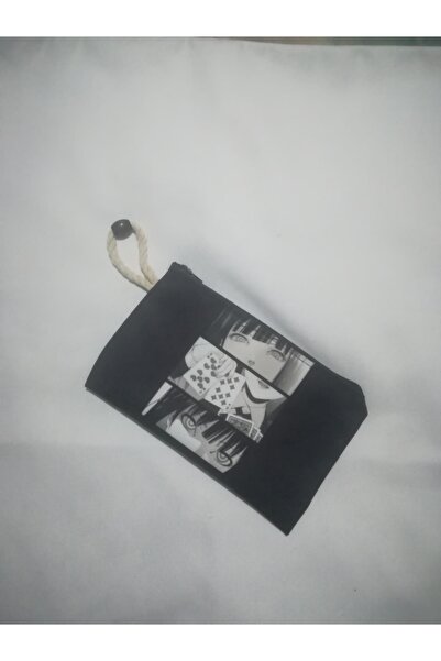 owl bag Аниме момичета черно-бял шарен дизайн платнена чанта-портфейл