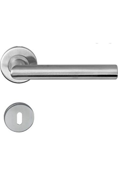 Brawi Kapı Kolu - Mat Paslanmaz 304 Kalite Rozetli Oda Kapı Kolu Paslanamaz Mat Rozetli Kol